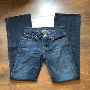 7 for All Mankind girls size 12 dark wash